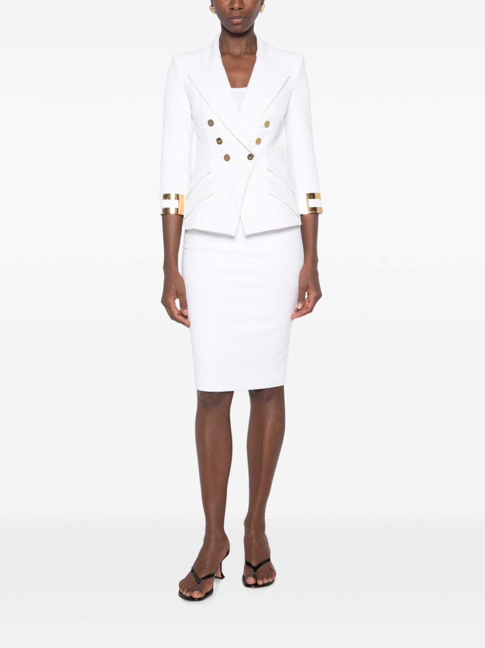Giacca Avorio GI26866E2 360 ELISABETTA FRANCHI 
