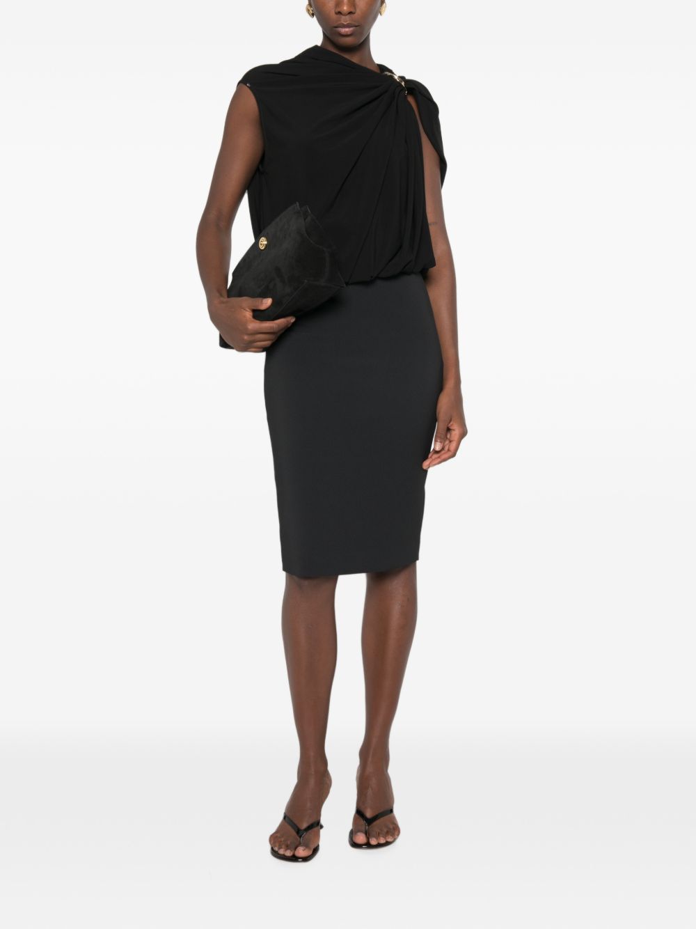 Gonna Nero GO22366E2 110 ELISABETTA FRANCHI 