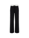 Pantalone tricot Nero/Burro