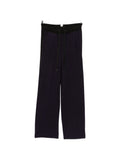 Pantalone tricot Blu notte/Nero