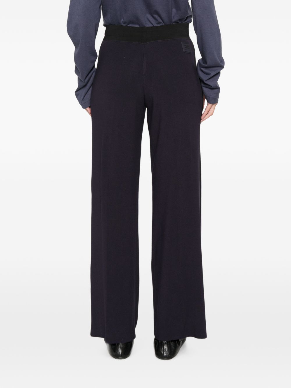 Pantalone tricot Blu notte/Nero KP75S66E2 I11 ELISABETTA FRANCHI 