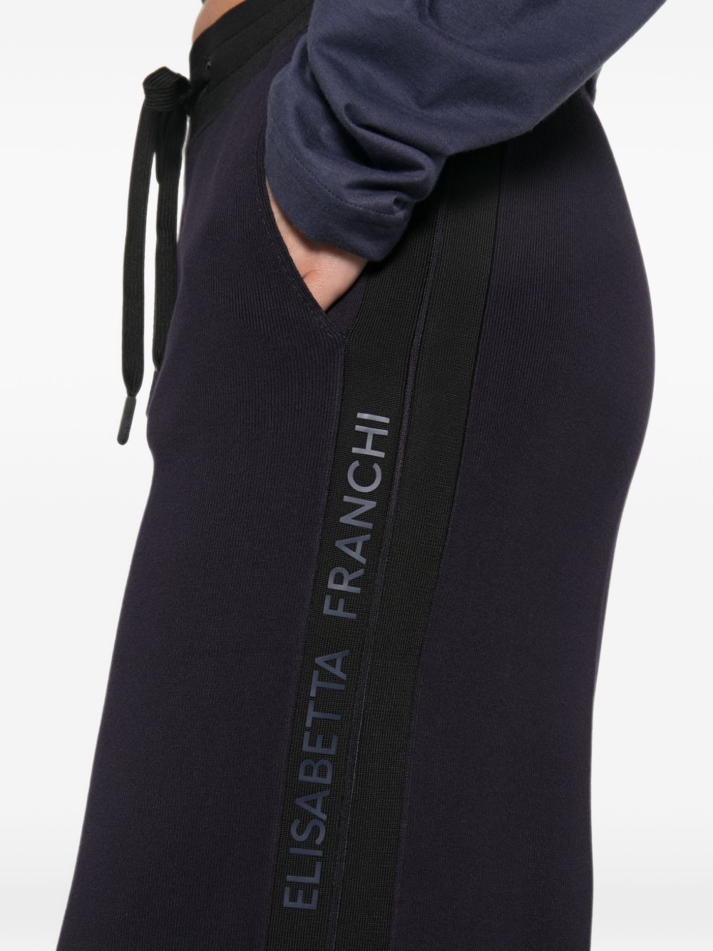 Pantalone tricot Blu notte/Nero KP75S66E2 I11 ELISABETTA FRANCHI 
