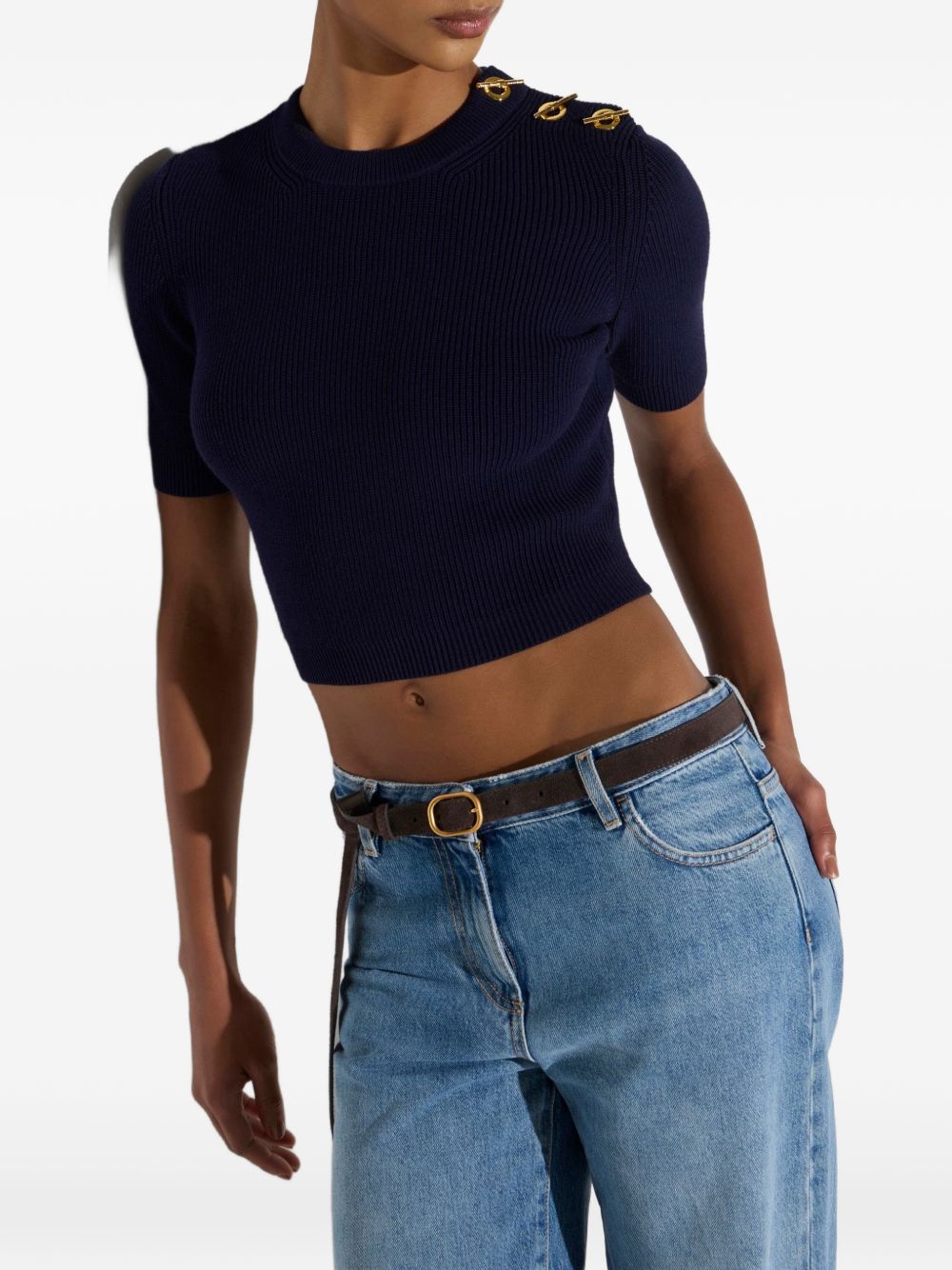 Maglia tricot Blu Notte MK02S66E2 H88 ELISABETTA FRANCHI 