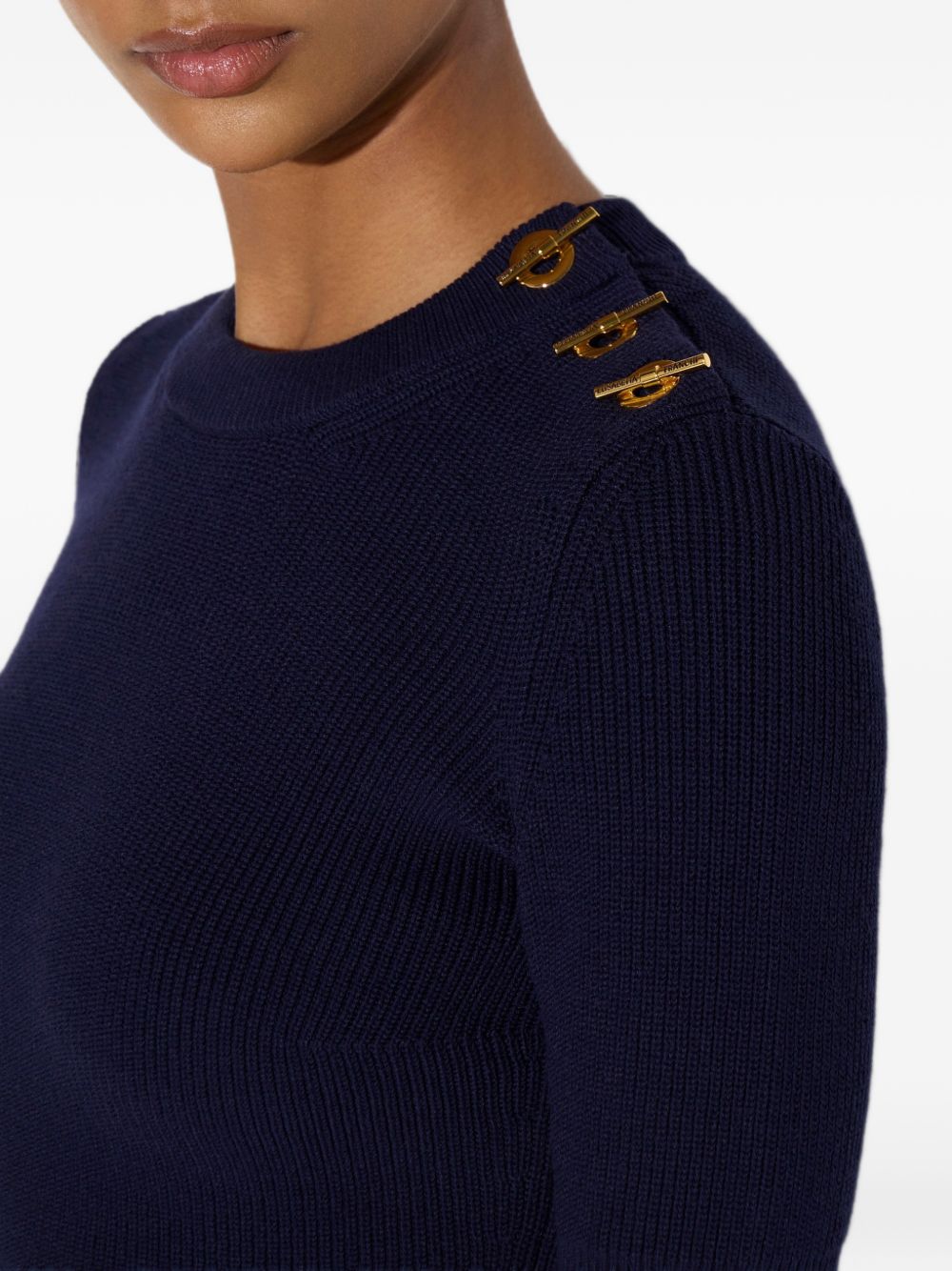 Maglia tricot Blu Notte MK02S66E2 H88 ELISABETTA FRANCHI 