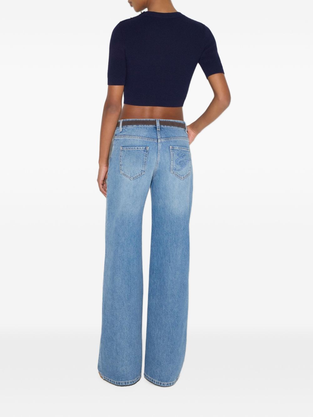 Maglia tricot Blu Notte MK02S66E2 H88 ELISABETTA FRANCHI 