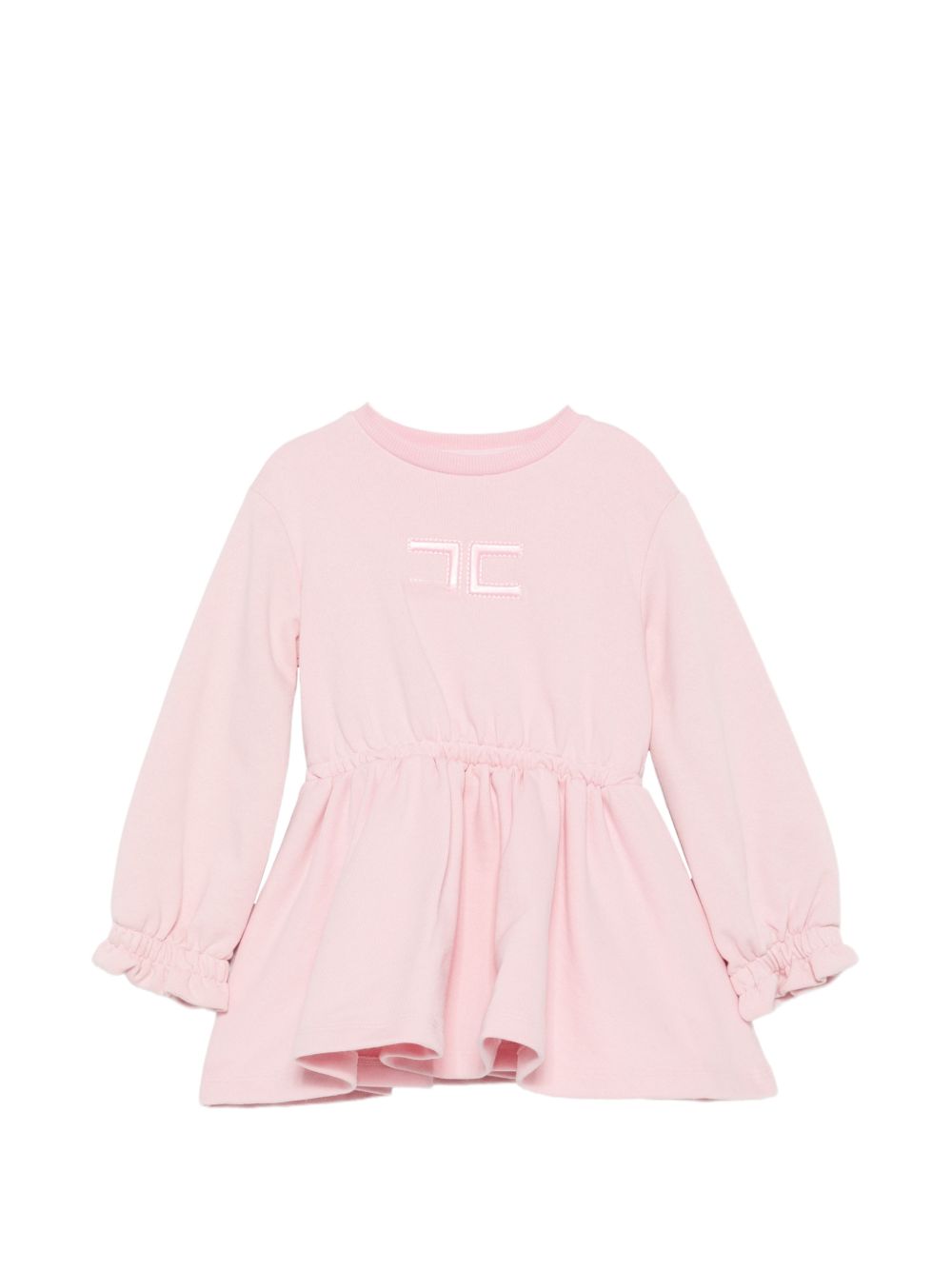 Abito con vita raccolta rosa EGAB247FF002 C070 ELISABETTA FRANCHI KIDS 