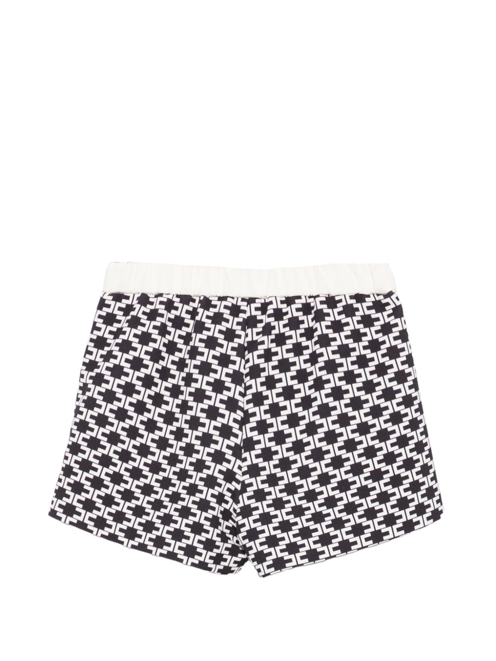 Shorts con monogrammi neri EGBE032GA039 D948 ELISABETTA FRANCHI KIDS 