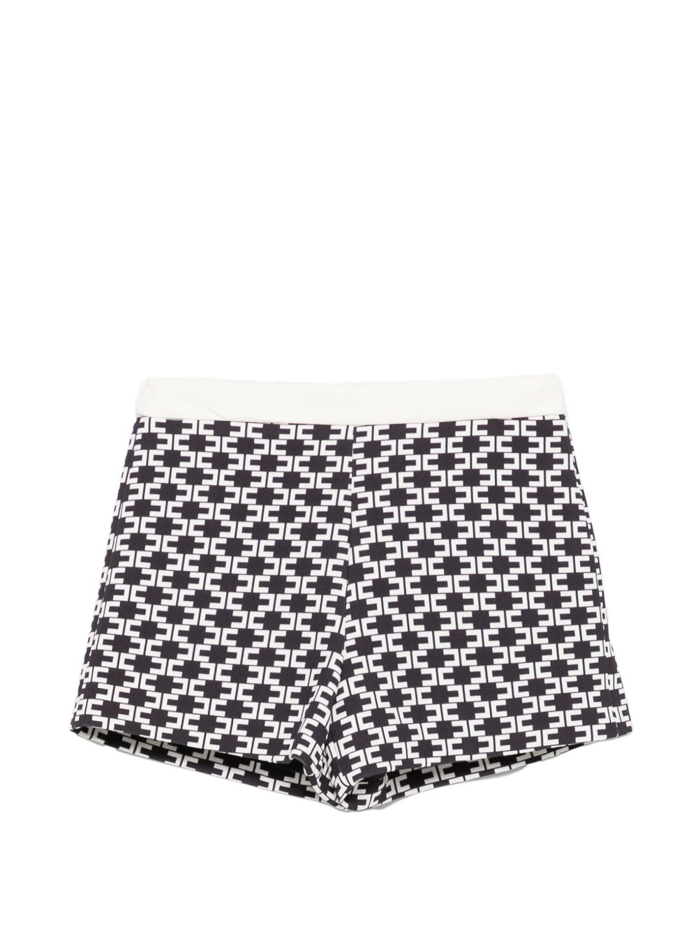Shorts con monogrammi neri EGBE032GA039 D948 ELISABETTA FRANCHI KIDS 