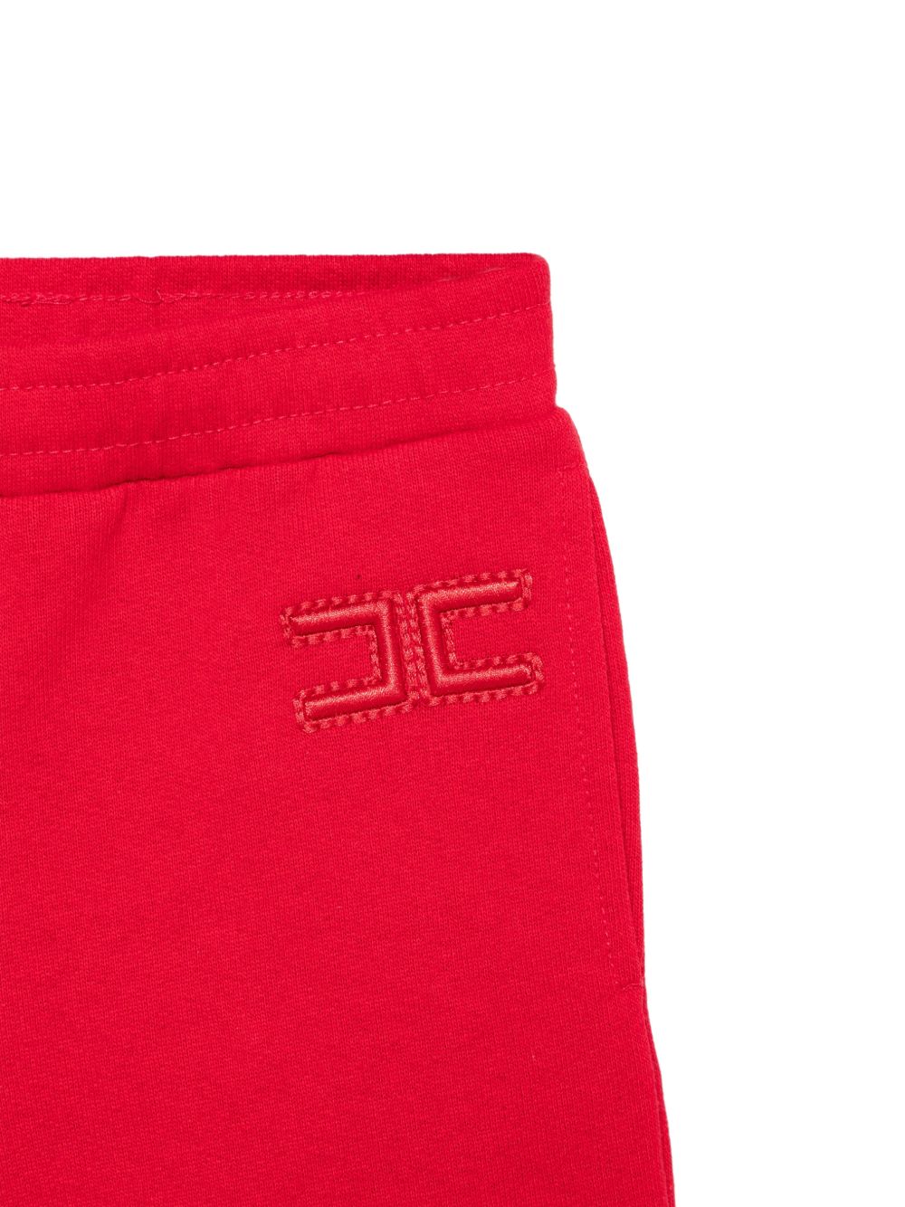 Pantalone ricamato rosso EGPA101FF017 3028 ELISABETTA FRANCHI KIDS 