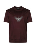 T-shirt con aquila cioccolata