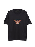 T-shirt con aquila blu