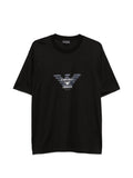 T-shirt con aquila nera