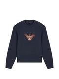 Felpa con aquila blu
