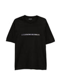 T-shirt con scritta nera