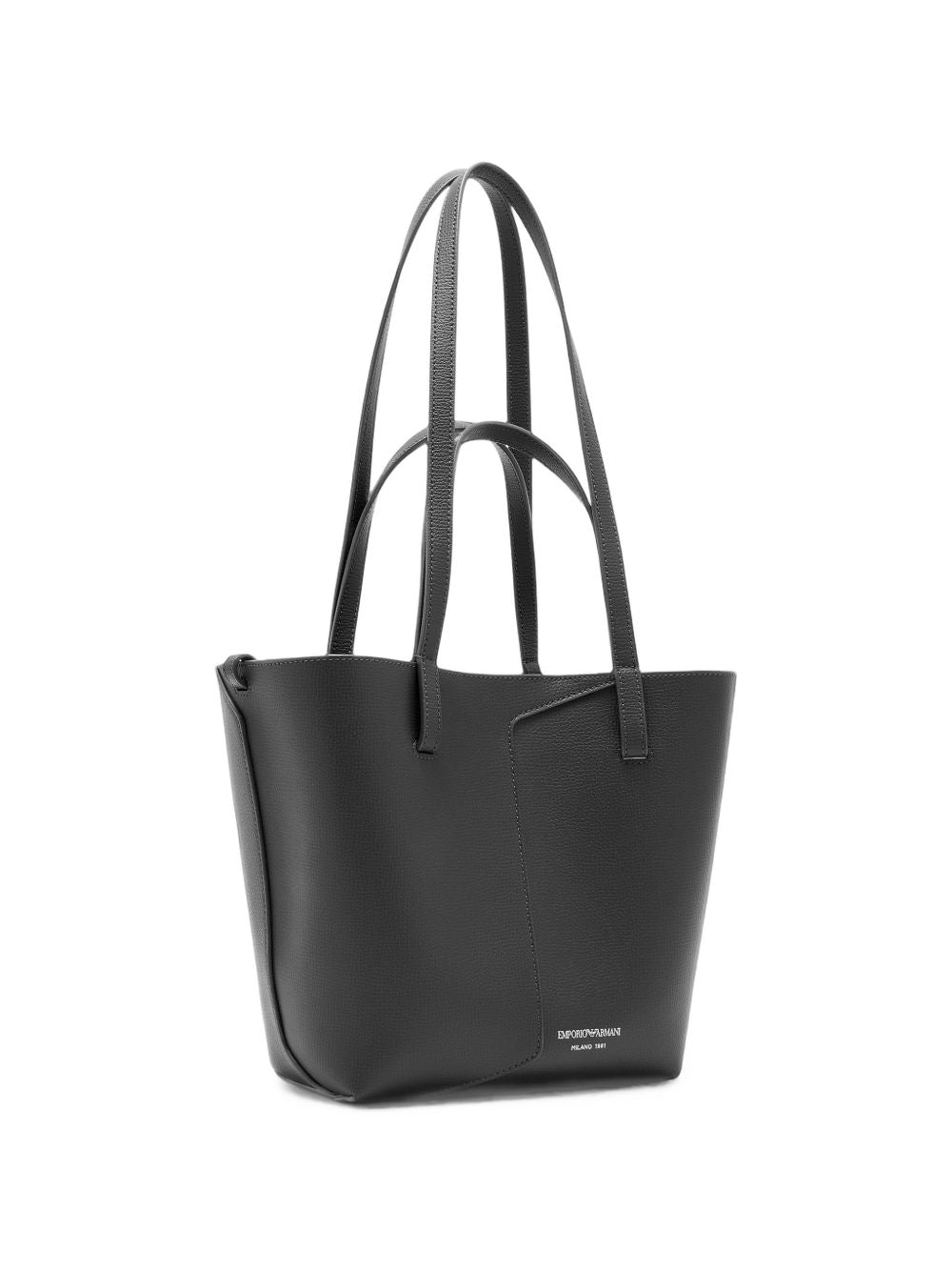 Borsa con doppio manico in pelle nera EW005753AF29459 UC001 EMPORIO ARMANI 