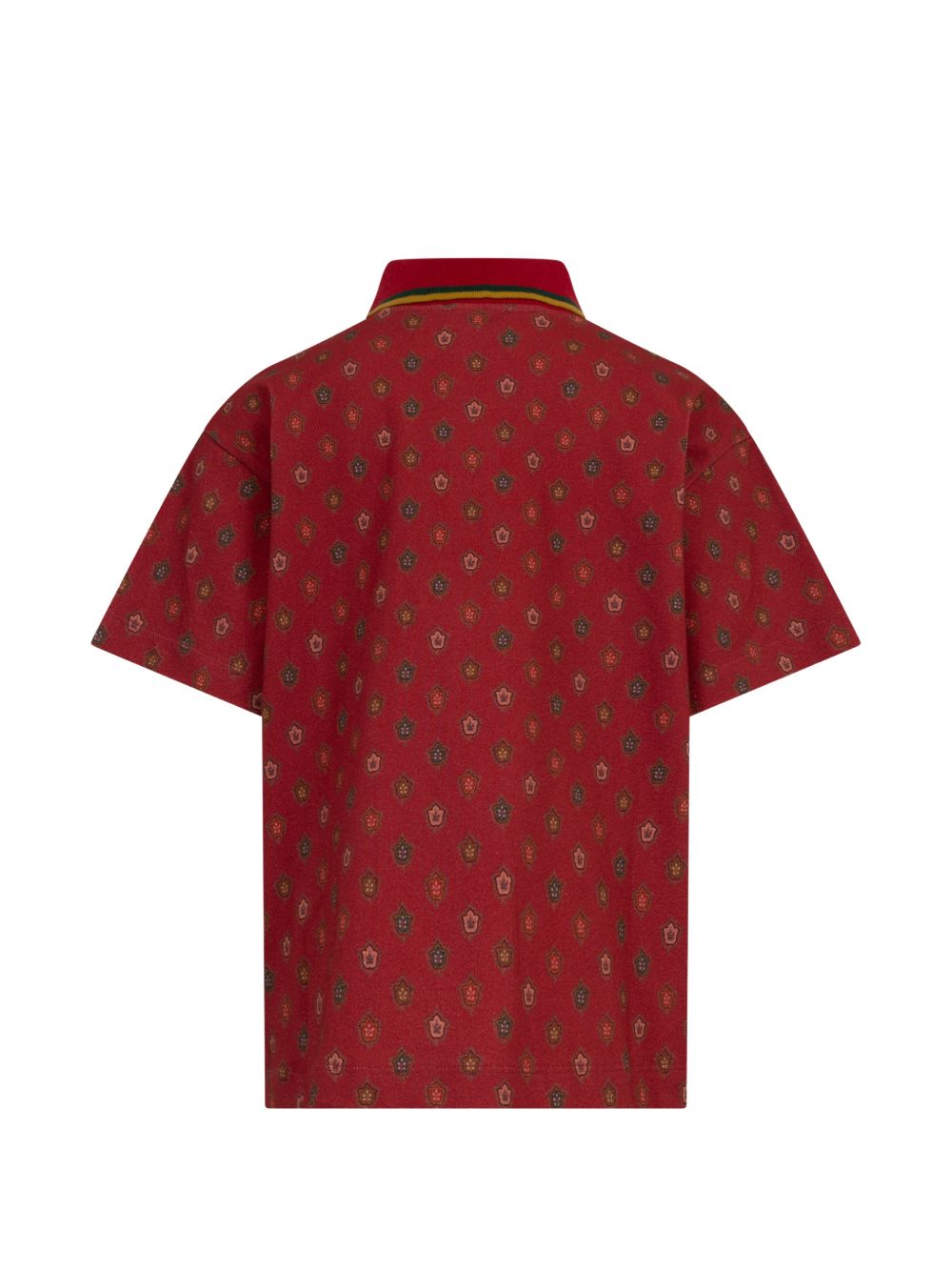 Polo con piccoli motivi bordeaux GZ8H31Z4106 52CMC ETRO KIDS 