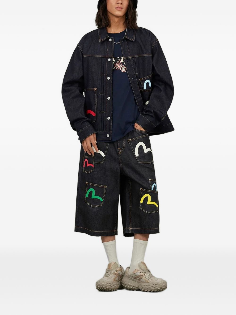 Giubbotto Multi-Pocket Indaco 2EAHTM5JK1235 INDX EVISU 
