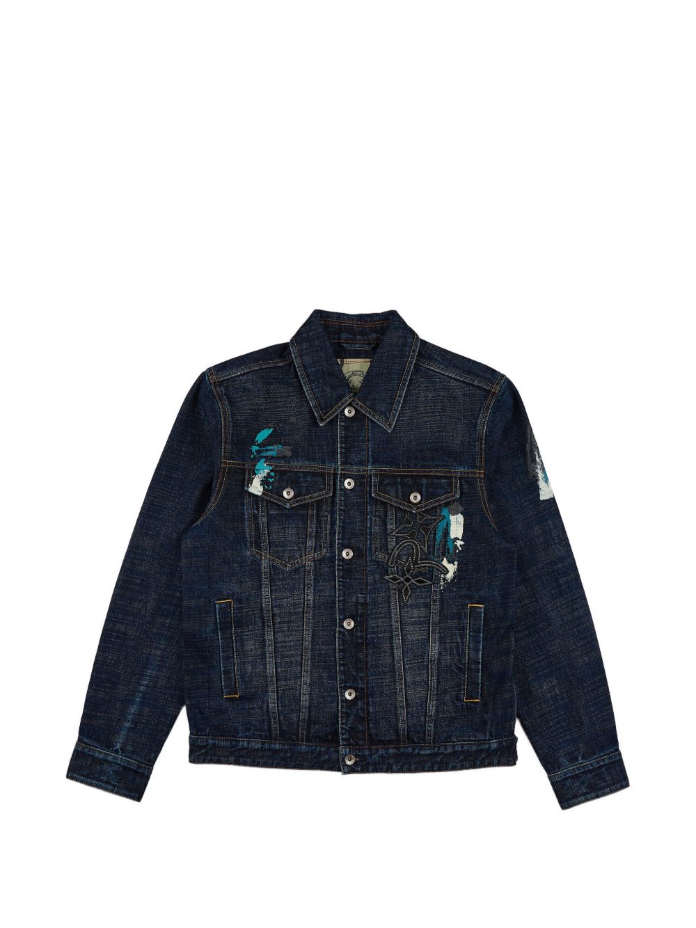 Giubbotto Handbrush Daicock Indaco 2EAHTM6DJ1033 INDD EVISU 