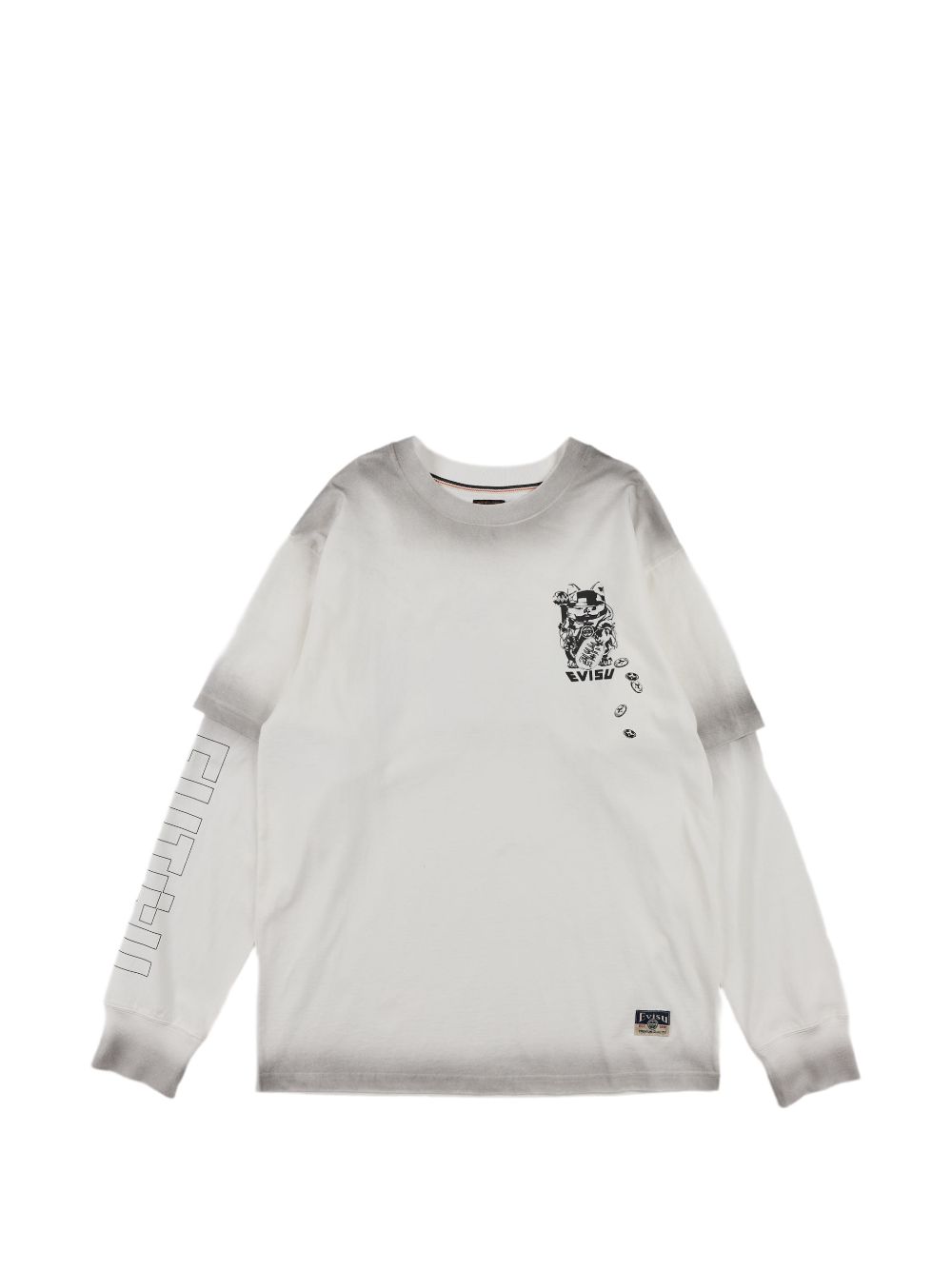 T-shirt Fortune Cat Ptinted Bianco 2EAHTM6TL1153 WHTO EVISU 