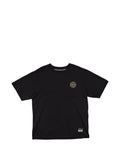 T-shirt Wave & Whale Daicock Nero