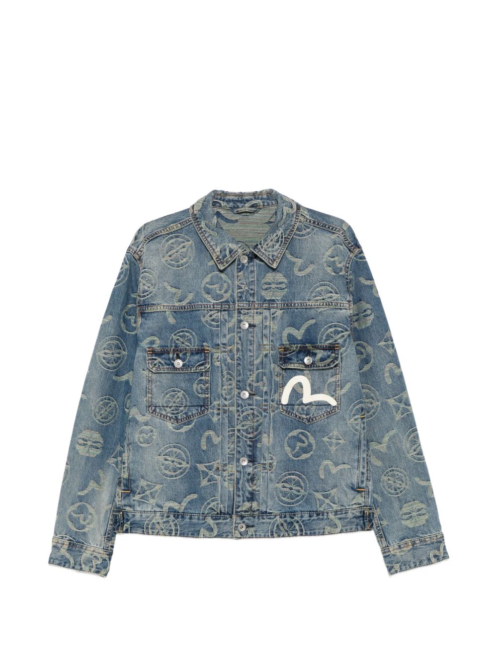 Giubbotto Monogram Rainbow Ao Jacquard Indaco 2EAHTU6DJ1029 INDA EVISU 
