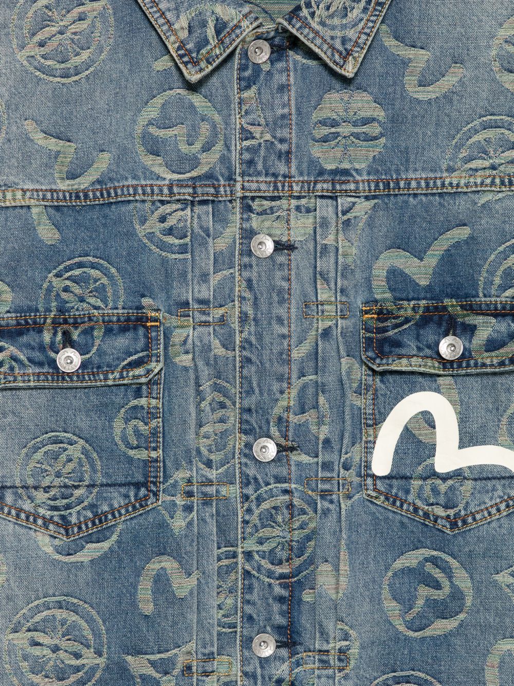 Giubbotto Monogram Rainbow Ao Jacquard Indaco 2EAHTU6DJ1029 INDA EVISU 