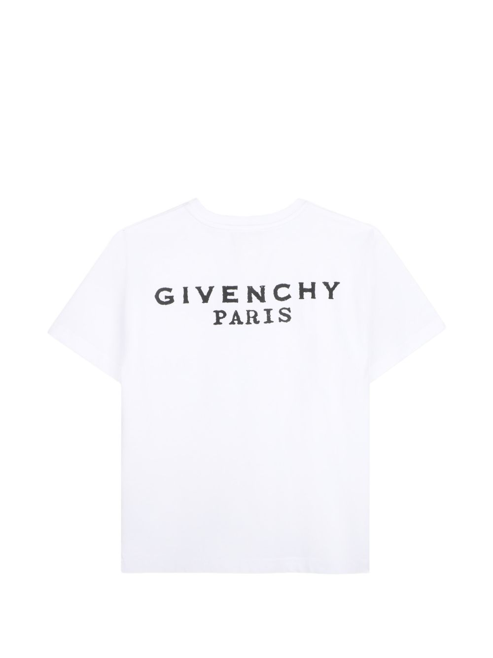 T-shirt in jersey, cotton from organic farming, maniche, givenchy logo stampa at davanti e retro. H31280 10P GIVENCHY KIDS 