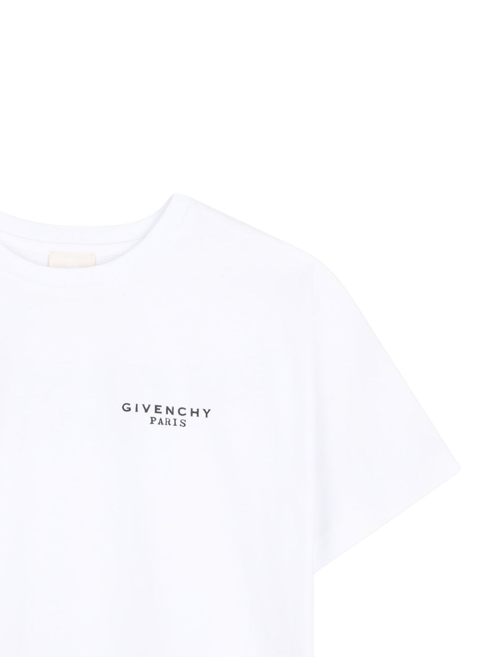T-shirt in jersey, cotton from organic farming, maniche, givenchy logo stampa at davanti e retro. H31280 10P GIVENCHY KIDS 