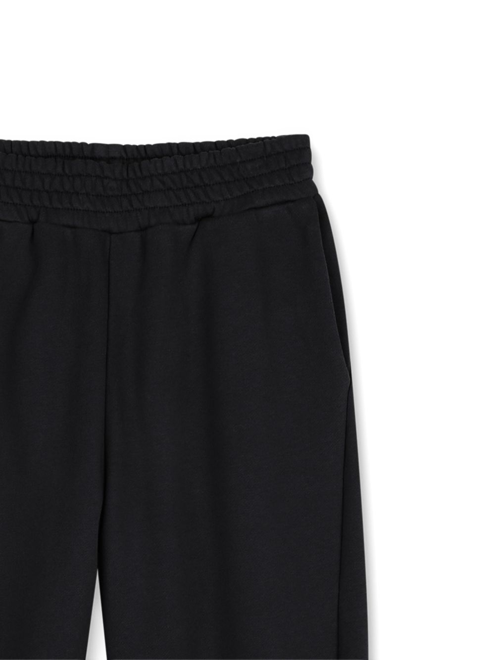 Pantaloni in fleece, cotton from organic farming, legs con twisted seams. Givenchy logo printed at retro tasca. H31284 09B GIVENCHY KIDS 