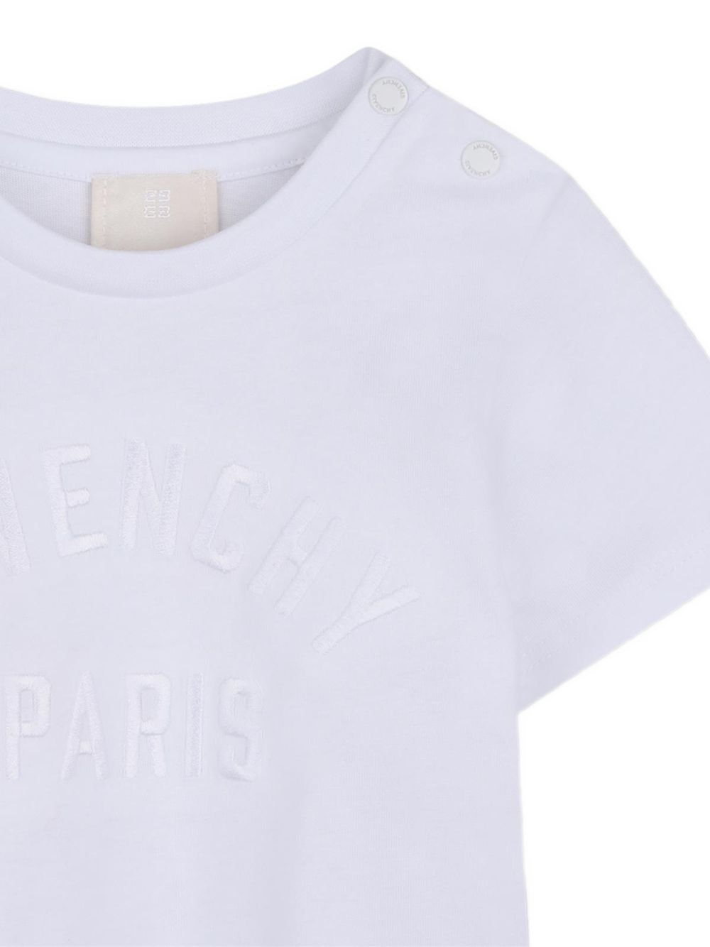 T-shirt in jersey, cotton from organic farming, givenchy logo ricamo at davanti. H31286 10P GIVENCHY KIDS 