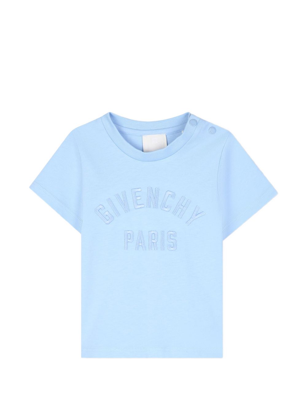 T-shirt in jersey, cotton from organic farming, givenchy logo ricamo at davanti. H31286 789 GIVENCHY KIDS 