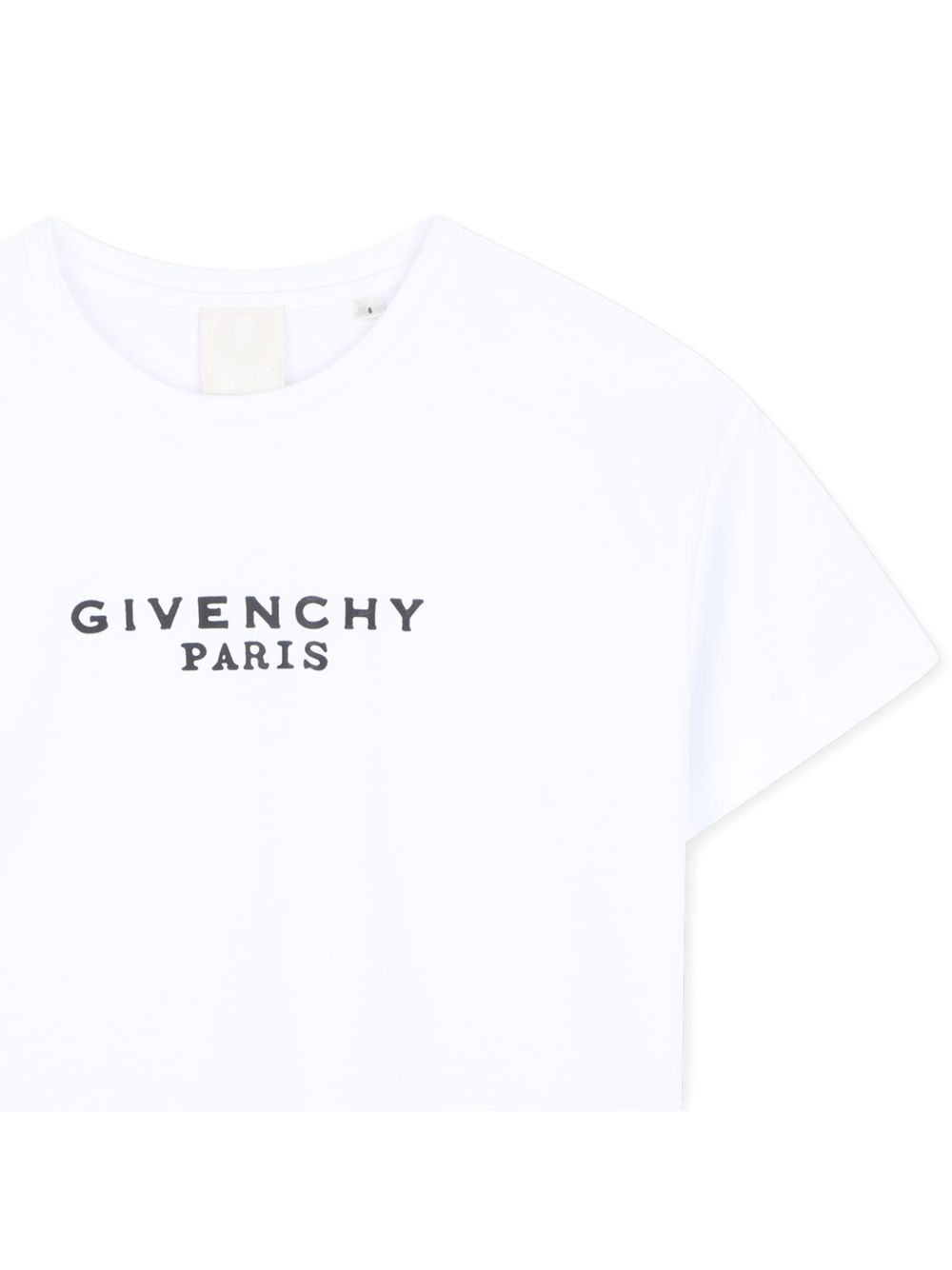 T-shirt in jersey, cotton from organic farming, maniche, givenchy logo stampa at davanti. H31315 10P GIVENCHY KIDS 