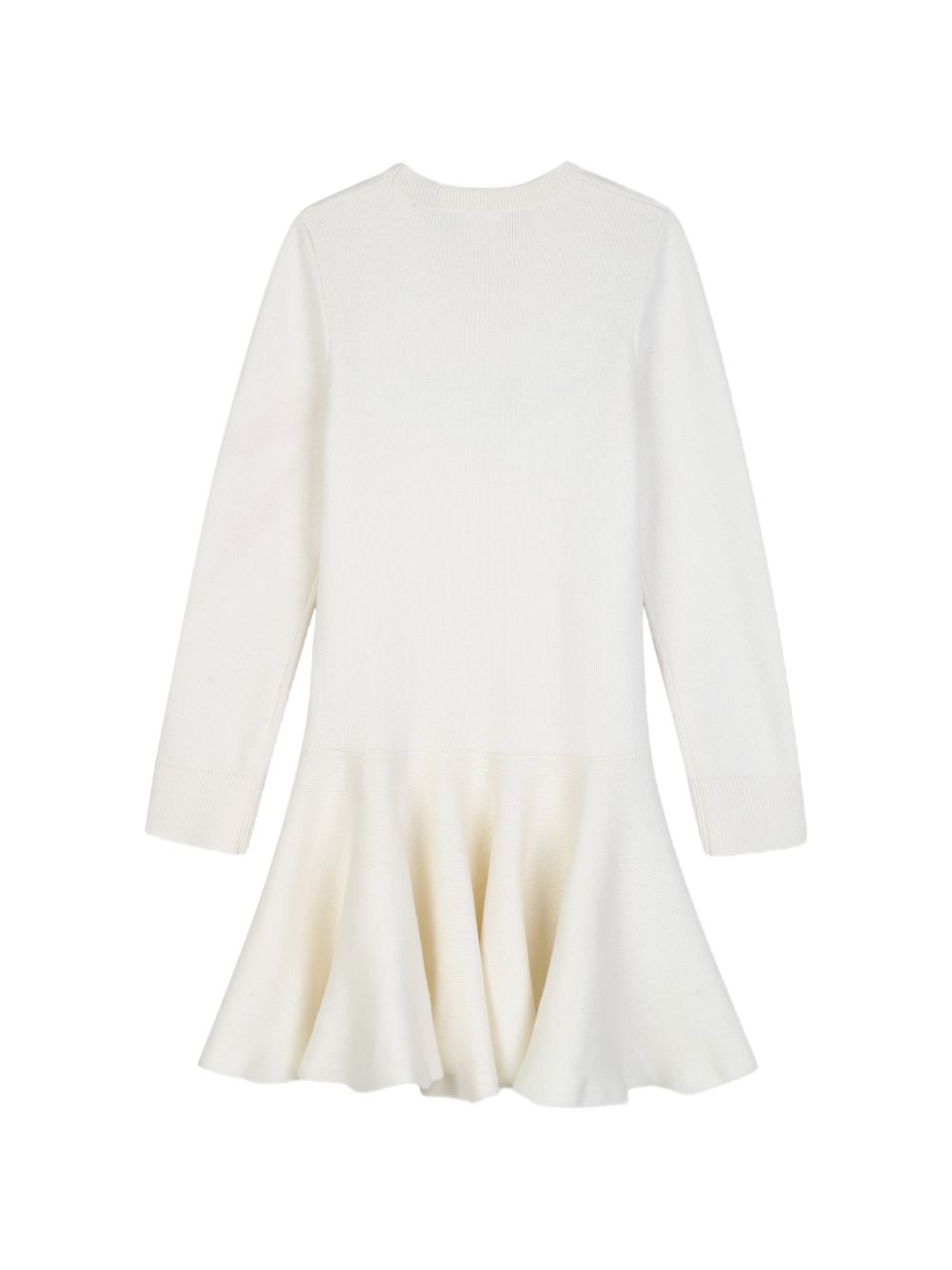 In maglia milano vestito in 95% cotton e 5% cashmere. Flared shape. Color contrasted givenchy logo ricamo at davanti. H31332 117 GIVENCHY KIDS 