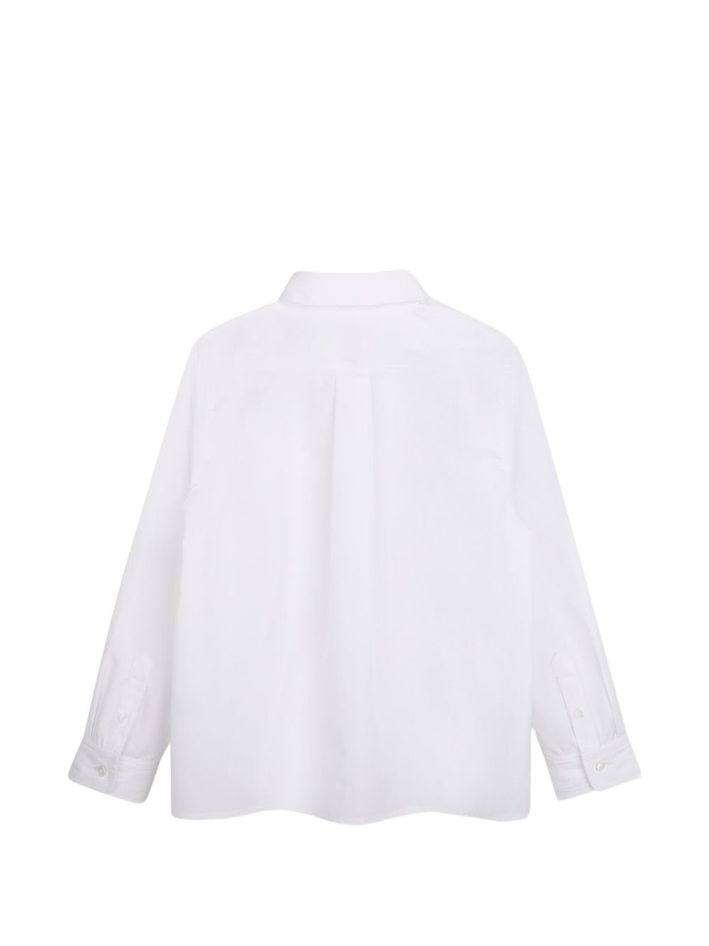 Longue maniche shirt in cotton poplin. Ottoman braid white label, givenchy logo tone on tone high density printed at davanti chest. H31391 10P GIVENCHY KIDS 
