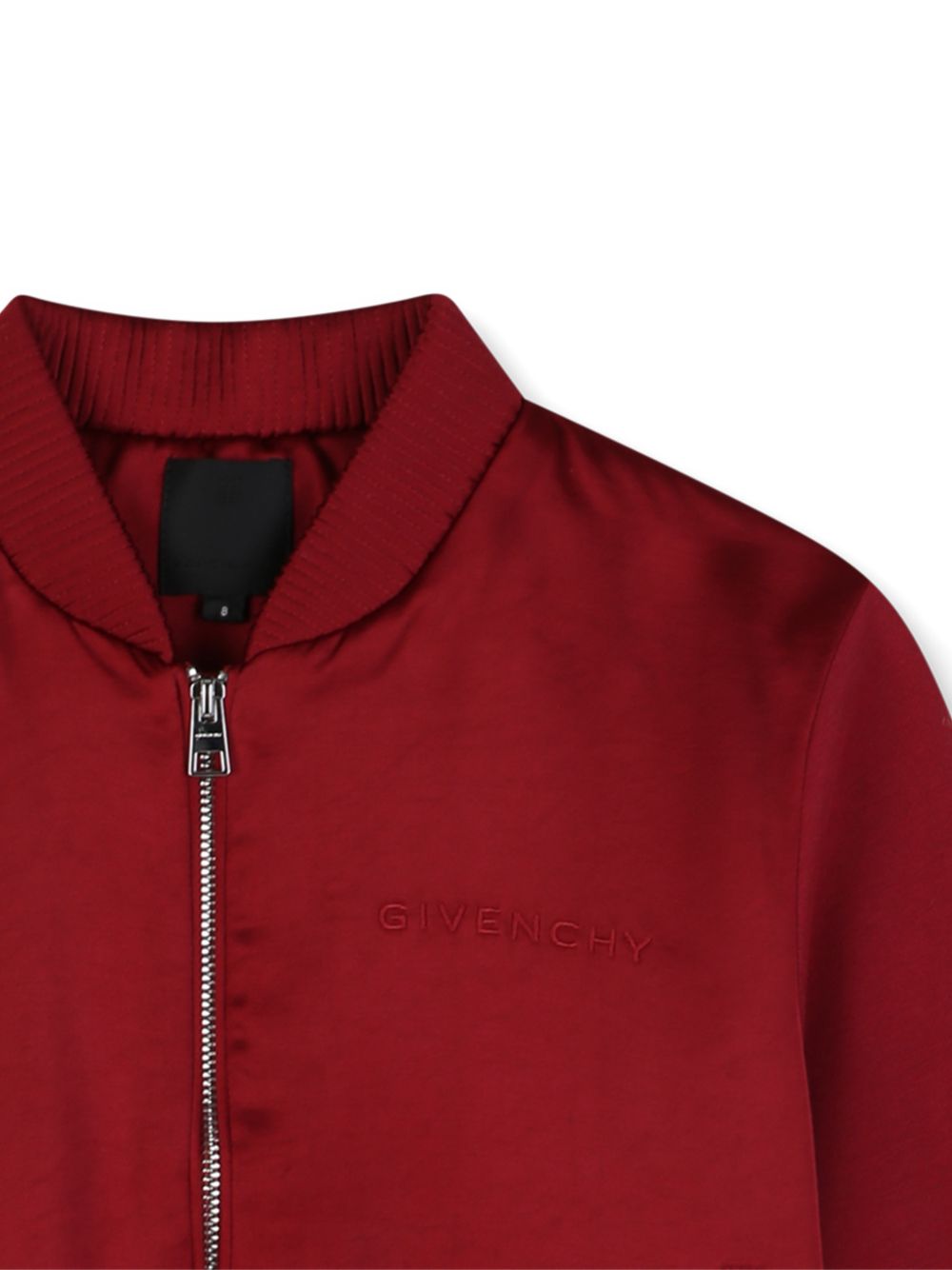 Cardigan con fabrics mix, milano con polyester viscose acetate. Fantasia costina detail made nel satin. Givenchy logo ricamo at davanti e retro. H31432 96D GIVENCHY KIDS 