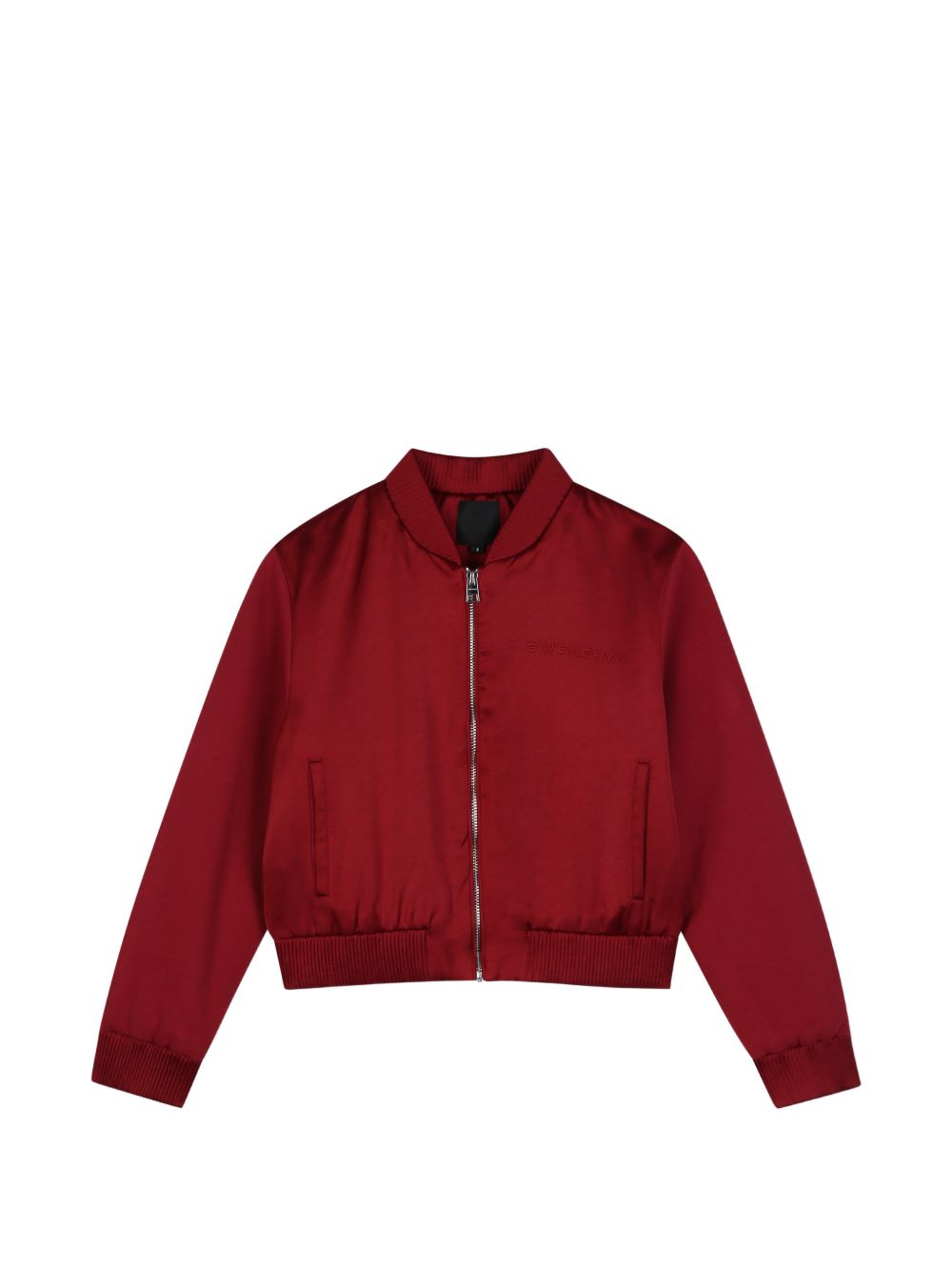 Cardigan con fabrics mix, milano con polyester viscose acetate. Fantasia costina detail made nel satin. Givenchy logo ricamo at davanti e retro. H31432 96D GIVENCHY KIDS 