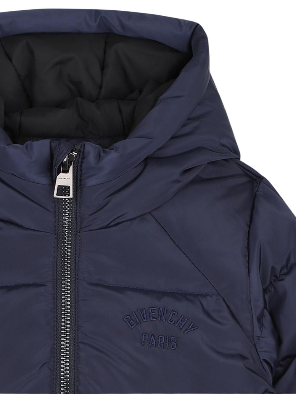 Puff jacket, water repellent coated polyester. Davanti zipped tasche. Givenchy logo ricamo at davanti chest. H31501 853 GIVENCHY KIDS 