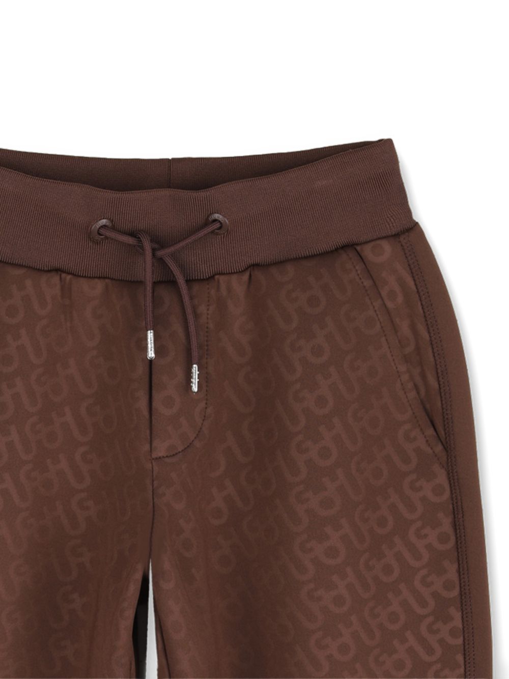 Polyester elastane jogging pantaloni, vita elastica con coulisse, side tasca, plain side stripes, all-over embossed monogram. Con sweatshirt g01229 G01210 33G HUGO KIDS 