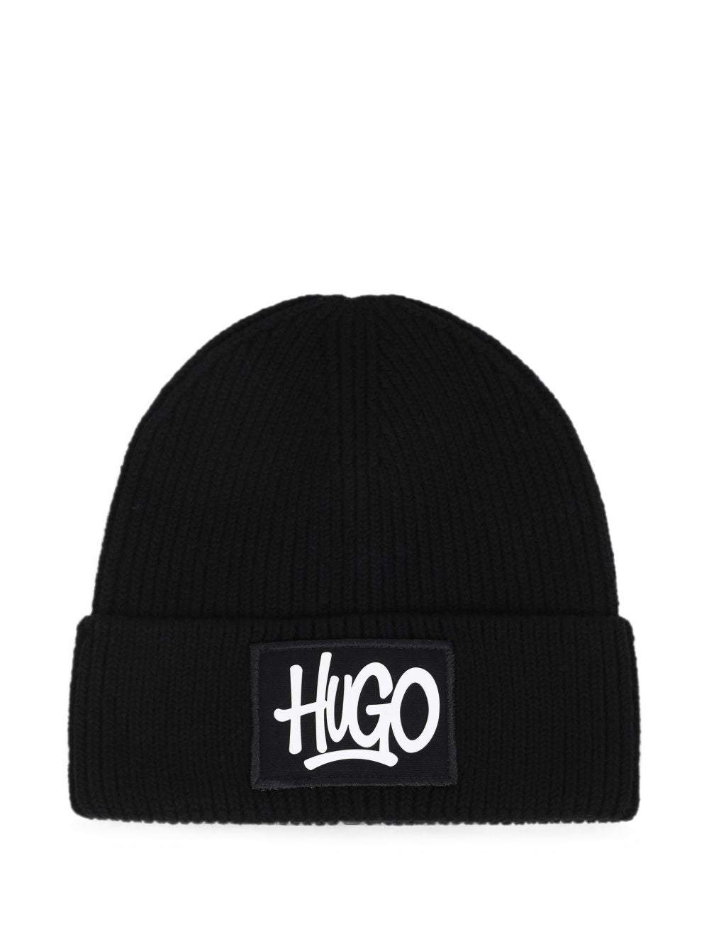 In maglia beanie. Textile label con high density branded. Mixed composition, mostly cotton: co/pl. Unisex style. G01316 09B HUGO KIDS 