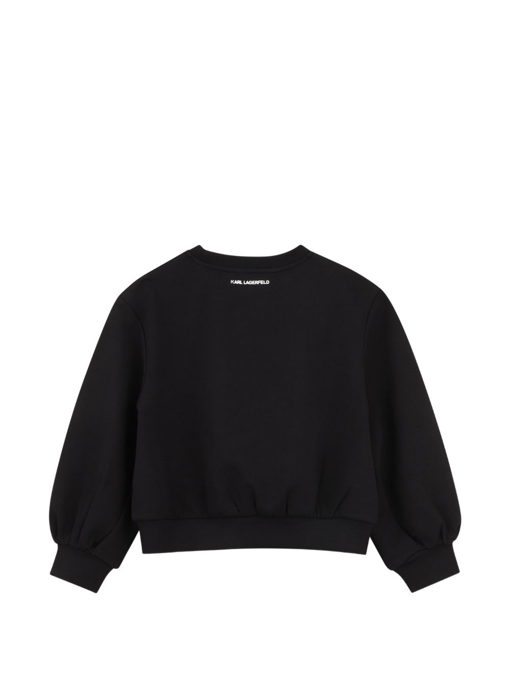Double jersey sweatshirt. Choupette illustrazione sul davanti con tulle detailing e karl lagerfeld logo illustrazione sul retro. Z31318 09B KARL LAGERFELD KIDS 