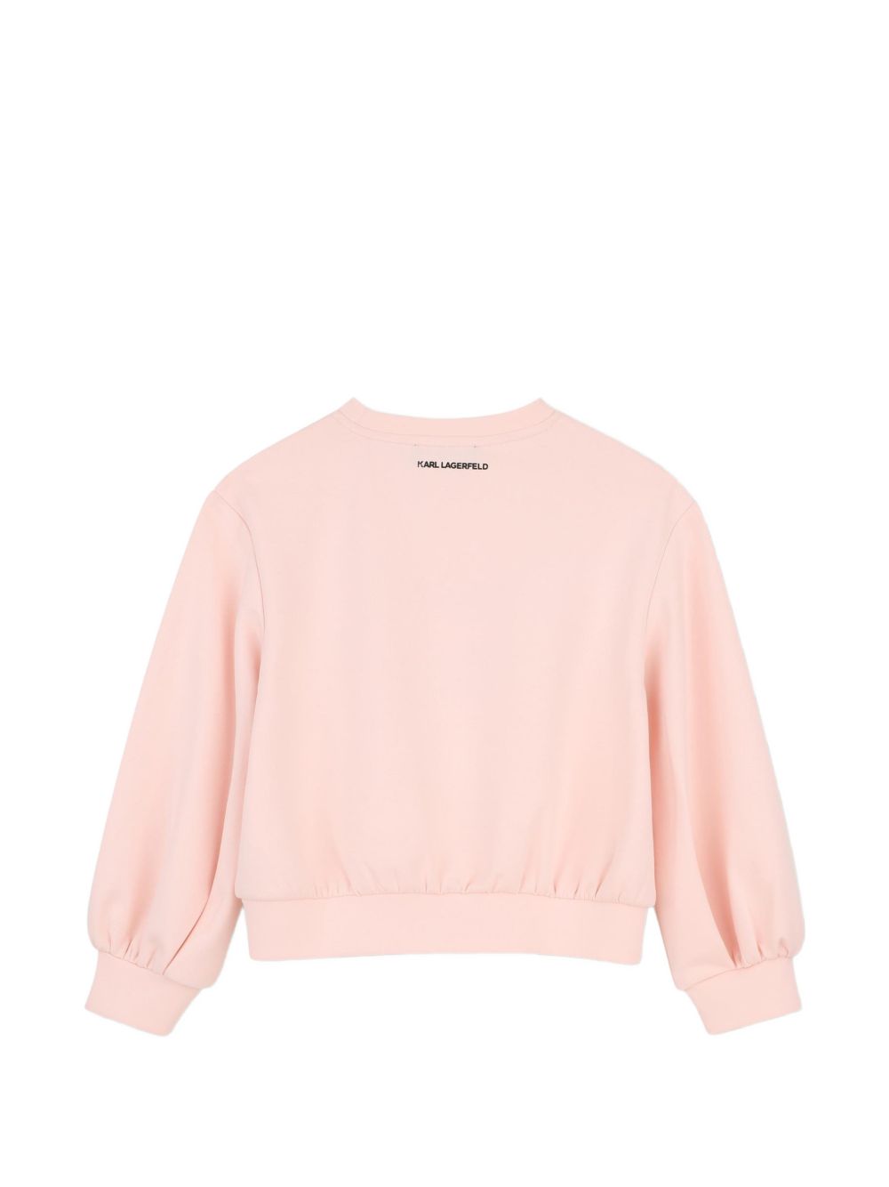 Double jersey sweatshirt. Choupette illustrazione sul davanti con tulle detailing e karl lagerfeld logo illustrazione sul retro. Z31318 471 KARL LAGERFELD KIDS 