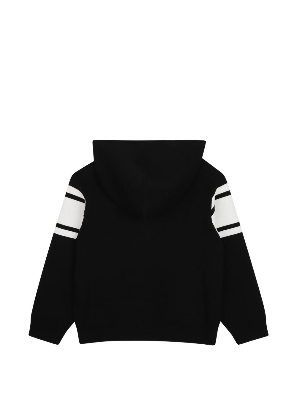 Con cappuccio felpa in viscose polyamide. Karl lagerfeld logo intarsia sul davanti. Cappuccio con all-over kl monogram knitting. Z31381 09B KARL LAGERFELD KIDS 