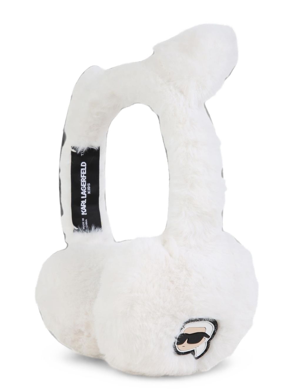 Earmuffs in faux-fur con ears. Choupette e karl badges in relief. Z31455 10P KARL LAGERFELD KIDS 
