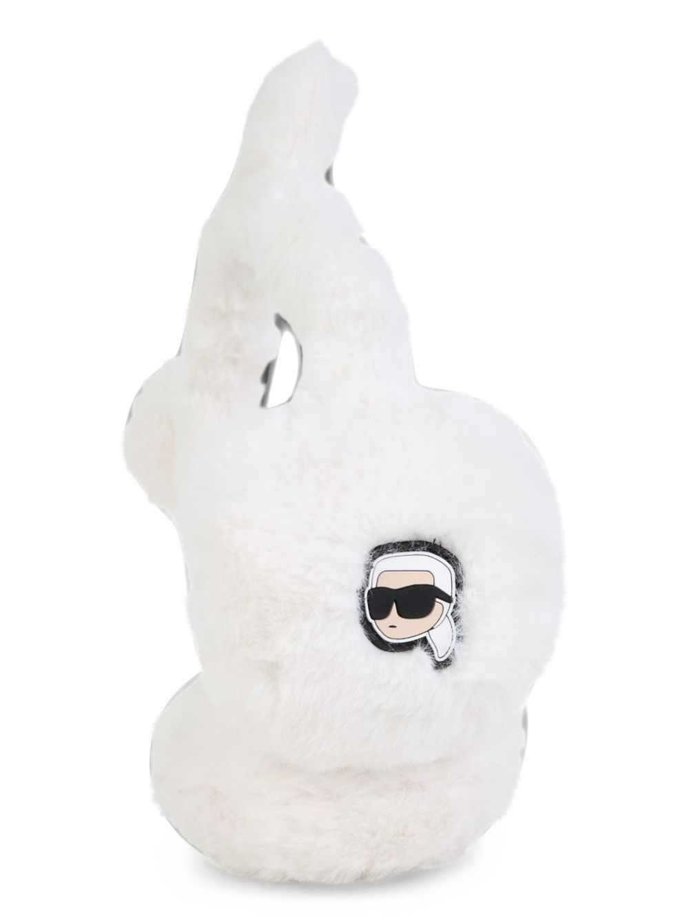 Earmuffs in faux-fur con ears. Choupette e karl badges in relief. Z31455 10P KARL LAGERFELD KIDS 