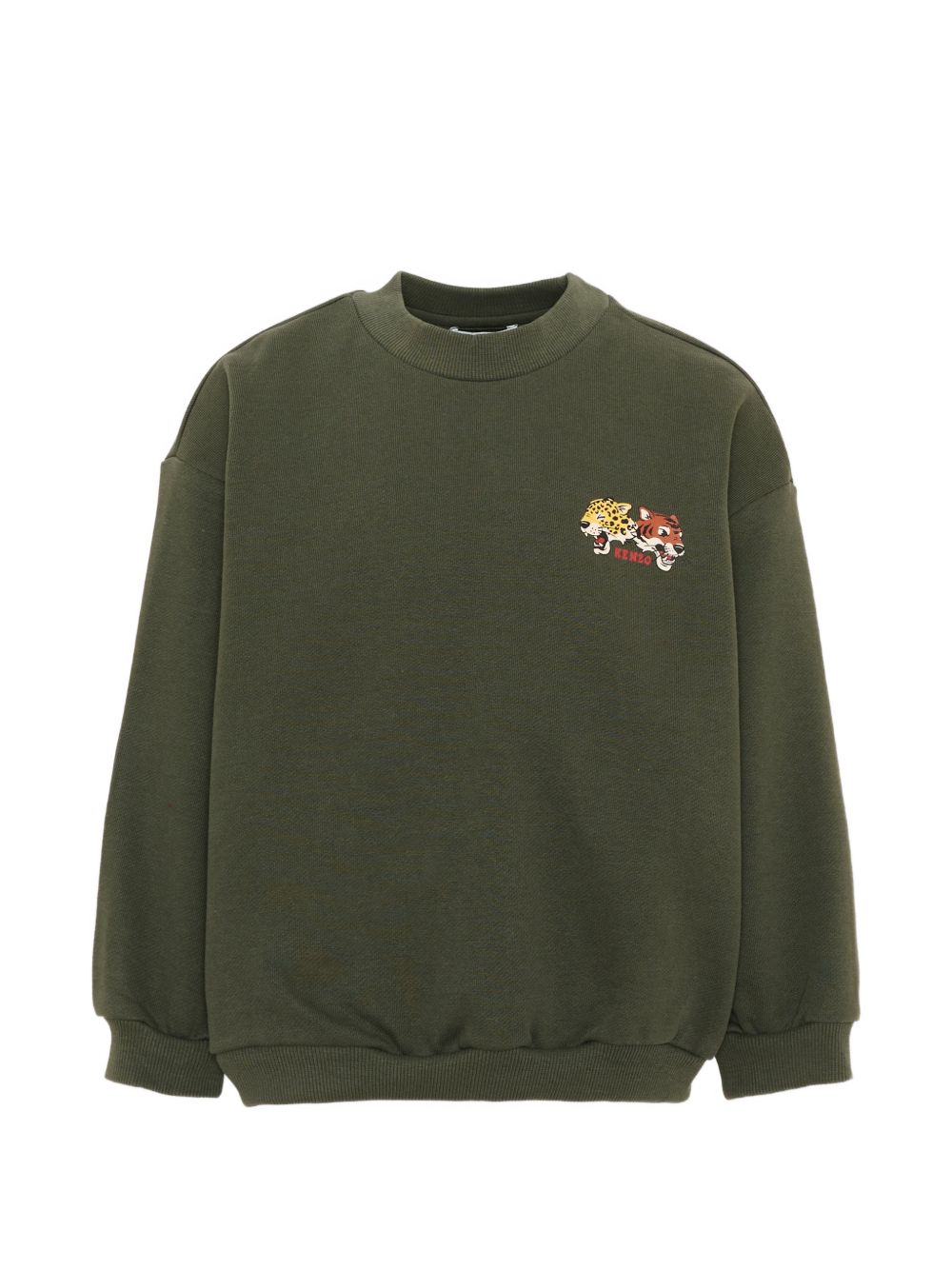 Sweatshirt in non-brushed fleece (100% cotton), branded stampa on davanti e nel retro. K61940 64Q KENZO KIDS 
