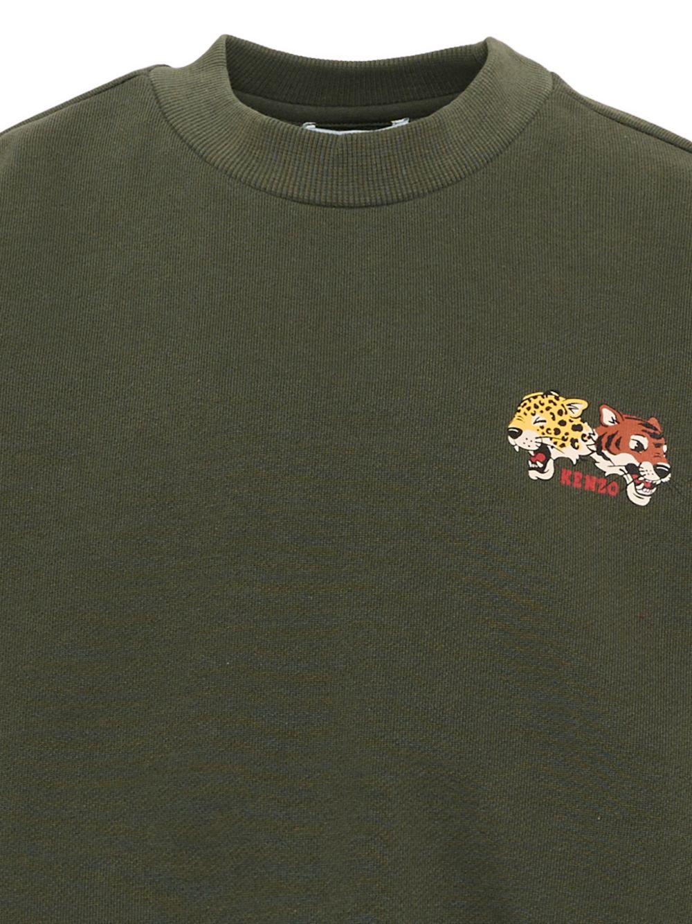 Sweatshirt in non-brushed fleece (100% cotton), branded stampa on davanti e nel retro. K61940 64Q KENZO KIDS 