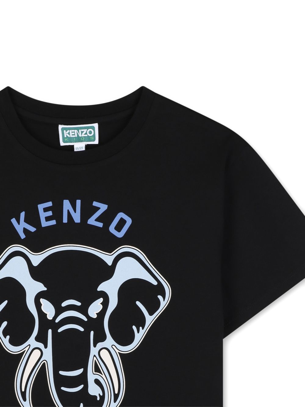 T-shirt in jersey (100% organic cotton), branded stampa on davanti. K62034 09B KENZO KIDS 