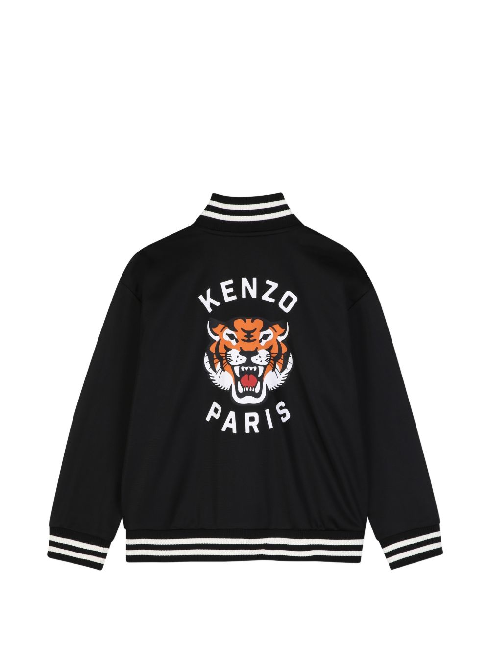 Cardigan in brushed pique (100% cotton), two tasche, zip chiusura e branded prints on chest e nel retro. K62036 09B KENZO KIDS 