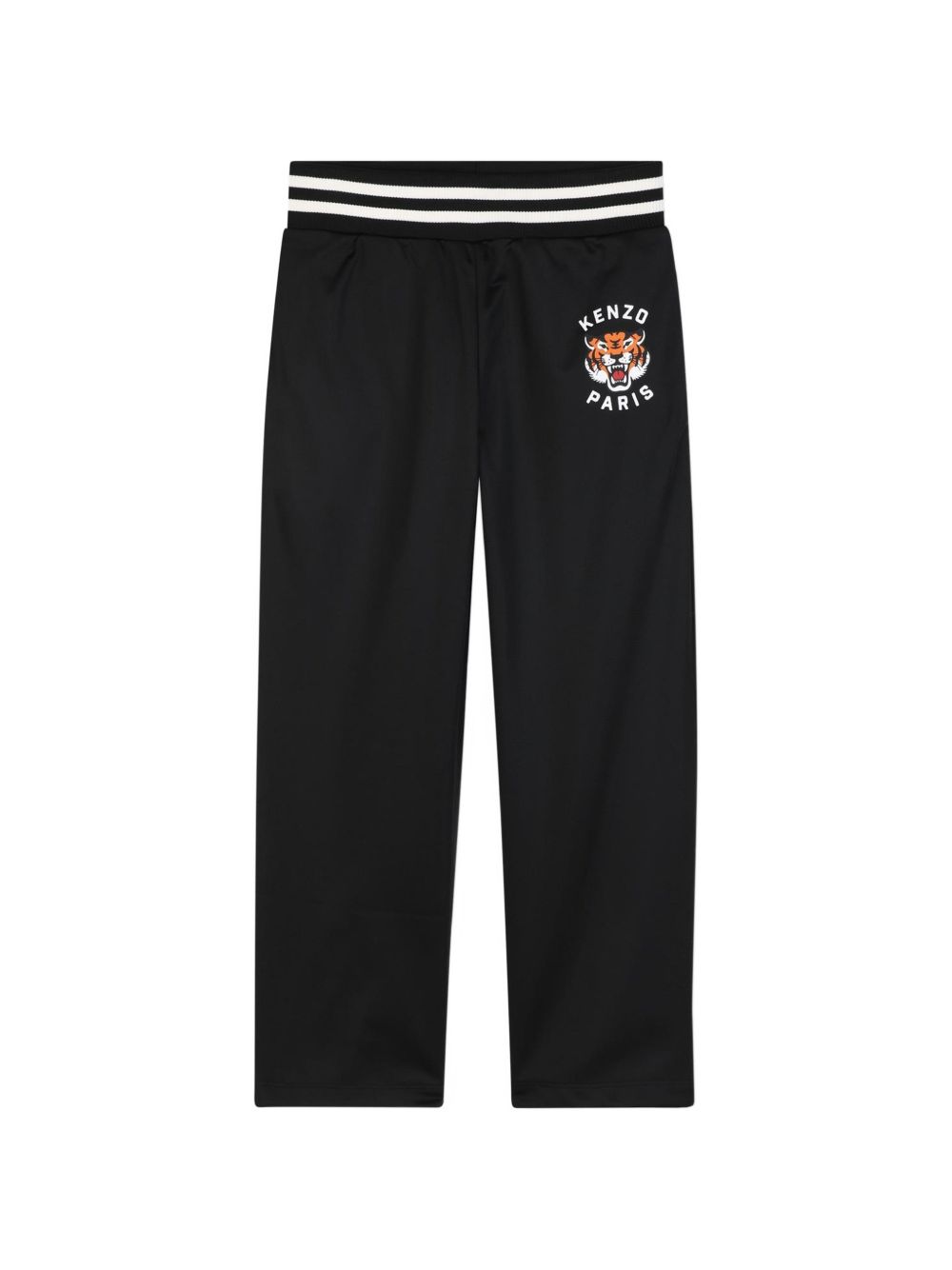 Pantalon in brushed pique (100% cotton), straight fit, vita elastica, two tasche e branded stampa on davanti. K62044 09B KENZO KIDS 