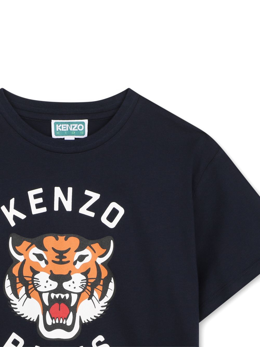 T-shirt in jersey (100% organic cotton), branded stampa on davanti. K62051 845 KENZO KIDS 